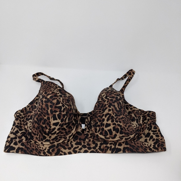 Longline Underwire Balconette Swim Bikini Top - Picture 3 of 6